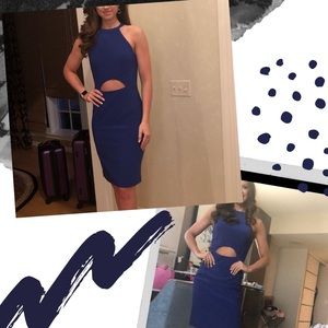 Royal blue cocktail dress
